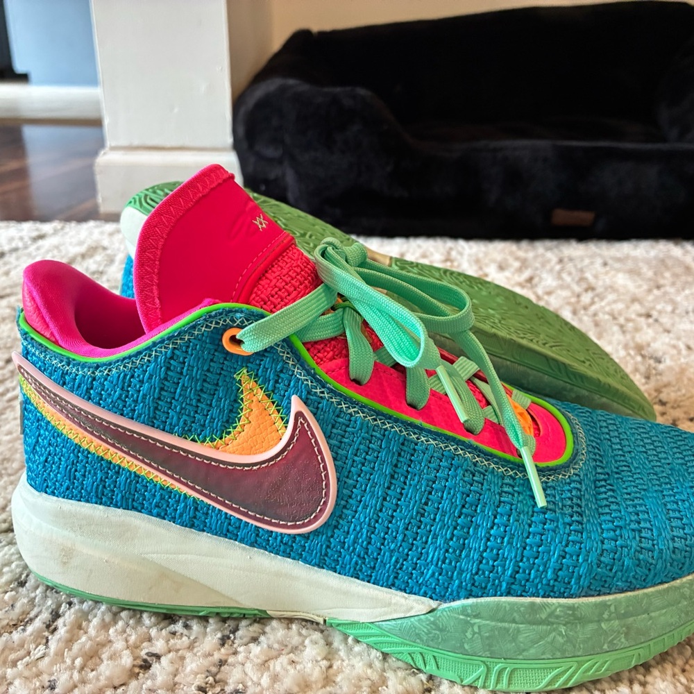 Nike Pink and Blue Sneakers